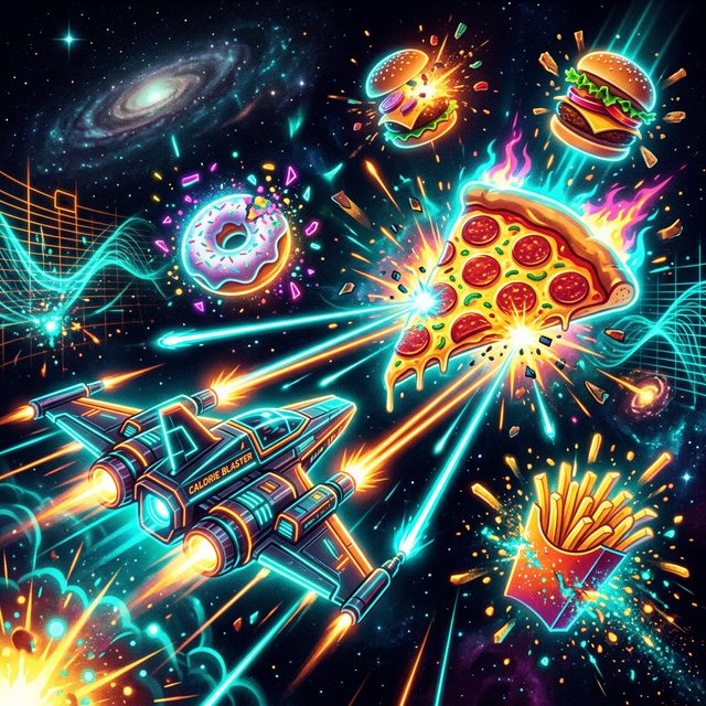 Calorie Blaster game screenshot